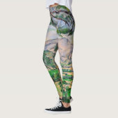 Paul Cezanne - Mont Sainte-Victoire en Large Pine Leggings (Links)