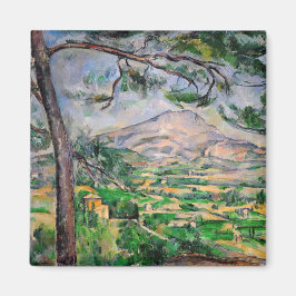 Paul Cezanne - Mont Sainte-Victoire en Large Pine Magneet