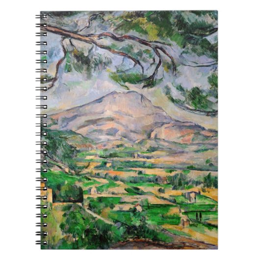 Paul Cezanne - Mont Sainte-Victoire en Large Pine Notitieboek (Voorkant)