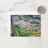 Paul Cezanne - Mont Sainte-Victoire en Large Pine Notitiekaartje (Voorkant / Achterkant in situ)