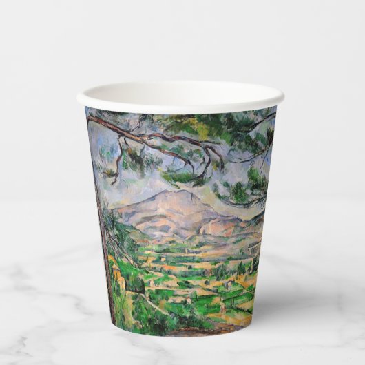 Paul Cezanne - Mont Sainte-Victoire en Large Pine Papieren Bekers (Voorkant)