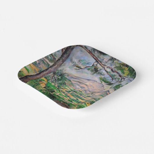 Paul Cezanne - Mont Sainte-Victoire en Large Pine Papieren Bordje (Gebogen)