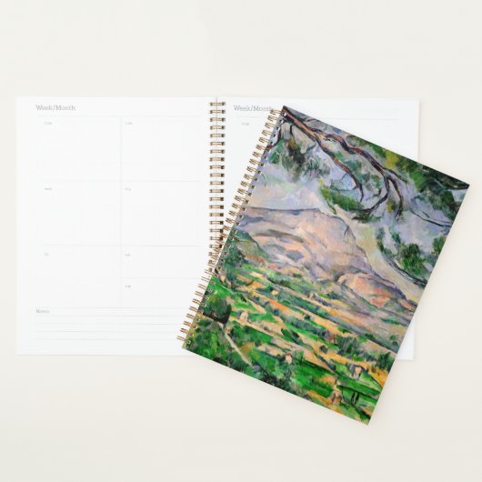 Paul Cezanne - Mont Sainte-Victoire en Large Pine Planner (Display)