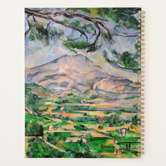 Paul Cezanne - Mont Sainte-Victoire en Large Pine Planner (Achterkant)