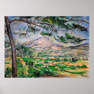 Paul Cezanne - Mont Sainte-Victoire en Large Pine Poster