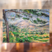 Paul Cezanne - Mont Sainte-Victoire en Large Pine Raamsticker (Vel 2)