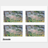 Paul Cezanne - Mont Sainte-Victoire en Large Pine Rechthoekige Sticker (Vel)