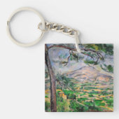 Paul Cezanne - Mont Sainte-Victoire en Large Pine Sleutelhanger (Voorkant)