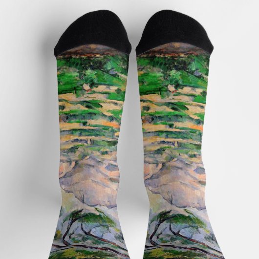 Paul Cezanne - Mont Sainte-Victoire en Large Pine Sokken (Top)