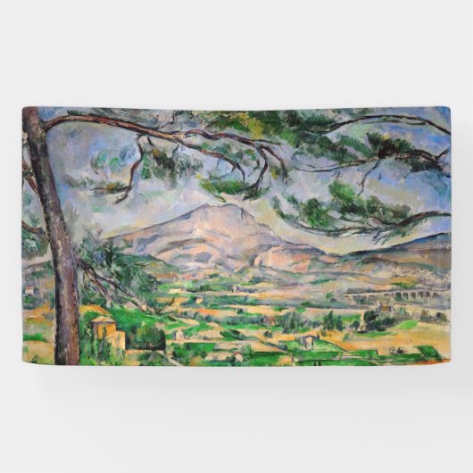 Paul Cezanne - Mont Sainte-Victoire en Large Pine Spandoek (Horizontaal)