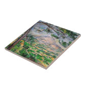 Paul Cezanne - Mont Sainte-Victoire en Large Pine Tegeltje (Zijkant)