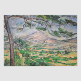 Paul Cezanne - Mont Sainte-Victoire en Large Pine Tissuepapier