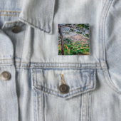 Paul Cezanne - Mont Sainte-Victoire en Large Pine Vierkante Button 5,1 Cm (In situ)