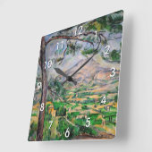 Paul Cezanne - Mont Sainte-Victoire en Large Pine Vierkante Klok (Hoek)