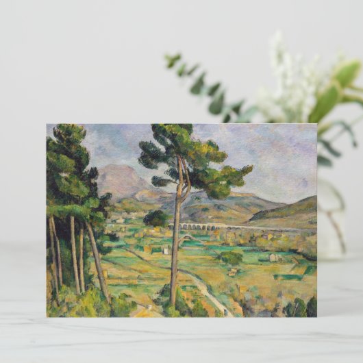 Paul Cezanne - Mont Sainte-Victoire en Viaduct Bedankkaart (Staand voorkant)