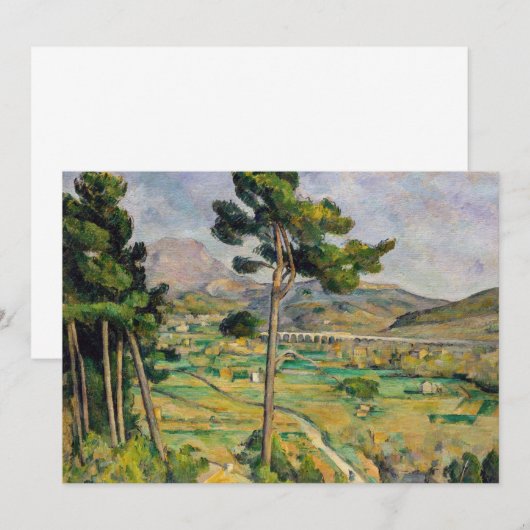 Paul Cezanne - Mont Sainte-Victoire en Viaduct Bedankkaart (Voorkant / Achterkant)