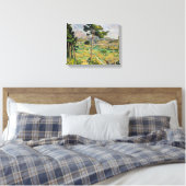 Paul Cezanne - Mont Sainte-Victoire en Viaduct Canvas Afdruk (Insitu (Slaapkamer))