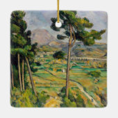 Paul Cezanne - Mont Sainte-Victoire en Viaduct Keramisch Ornament (Achterkant)