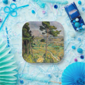 Paul Cezanne - Mont Sainte-Victoire en Viaduct Papieren Bordje (Feest)