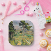 Paul Cezanne - Mont Sainte-Victoire en Viaduct Papieren Bordje (Feest)