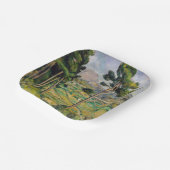 Paul Cezanne - Mont Sainte-Victoire en Viaduct Papieren Bordje (Gebogen)