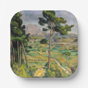 Paul Cezanne - Mont Sainte-Victoire en Viaduct Papieren Bordje