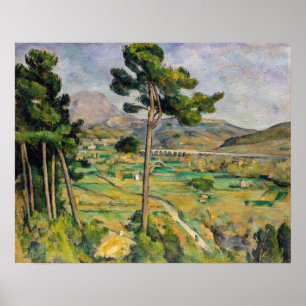 Paul Cezanne - Mont Sainte-Victoire en Viaduct Poster