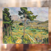 Paul Cezanne - Mont Sainte-Victoire en Viaduct Raamsticker (Vel 2)