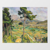 Paul Cezanne - Mont Sainte-Victoire en Viaduct Raamsticker (Vel)