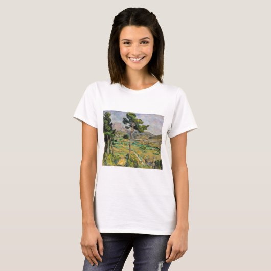 Paul Cezanne - Mont Sainte-Victoire en viaduct T-shirt (Voorkant volledig)