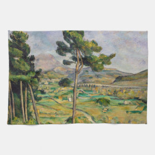 Paul Cezanne - Mont Sainte-Victoire en Viaduct Theedoek