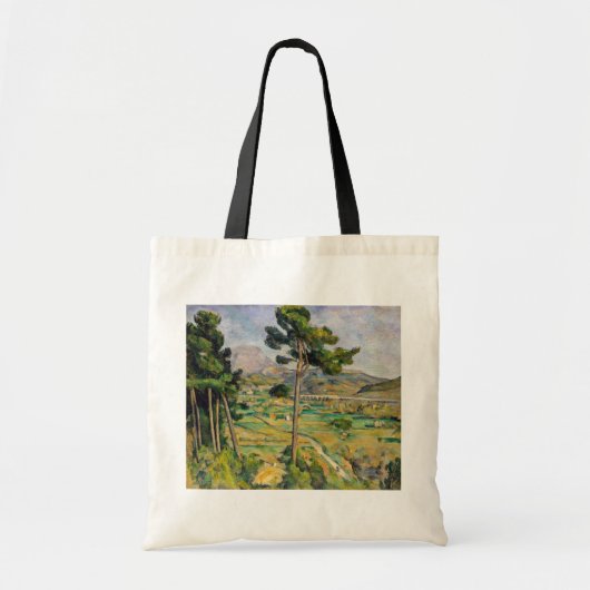 Paul Cezanne - Mont Sainte-Victoire en Viaduct Tote Bag (Voorkant)