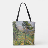 Paul Cezanne - Mont Sainte-Victoire en Viaduct Tote Bag (Achterkant)