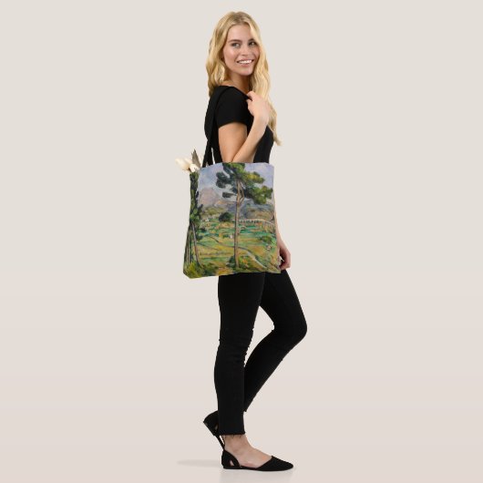 Paul Cezanne - Mont Sainte-Victoire en Viaduct Tote Bag (Op model)