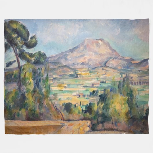 Paul Cezanne - Mont Sainte-Victoire Fleece Deken (Voorkant (Horizontaal))