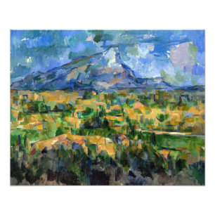 Paul Cezanne - Mont Sainte-Victoire Foto Afdruk