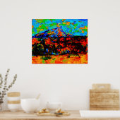 Paul Cézanne - Mont Sainte-Victoire (Gewijzigd) Poster (Keuken)