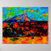 Paul Cézanne - Mont Sainte-Victoire (Gewijzigd) Poster (Voorkant)