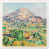 Paul Cezanne - Mont Sainte-Victoire Glazen Onderzetter (Voorkant)