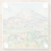 Paul Cezanne - Mont Sainte-Victoire Glazen Onderzetter (Achterkant)