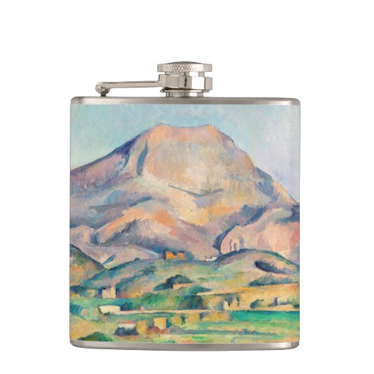 Paul Cezanne - Mont Sainte-Victoire Heupfles (Voorkant)