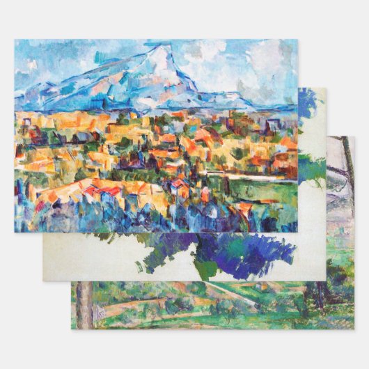 Paul Cezanne, Mont Sainte-Victoire Inpakpapier Vel (Set)