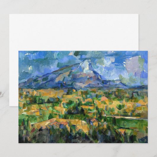Paul Cezanne - Mont Sainte-Victoire Kaart (Voorkant / Achterkant)