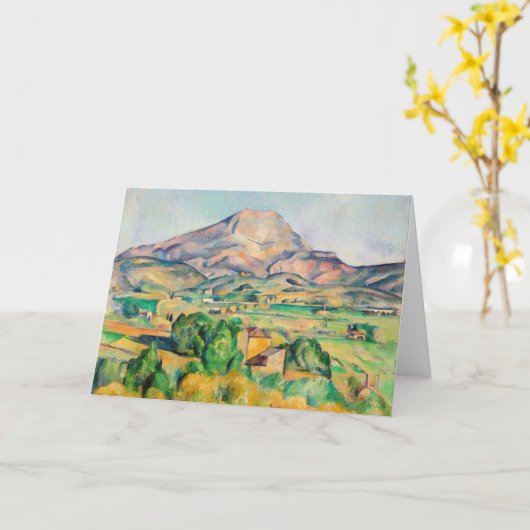 Paul Cezanne - Mont Sainte-Victoire Kaart (Gele Bloem)