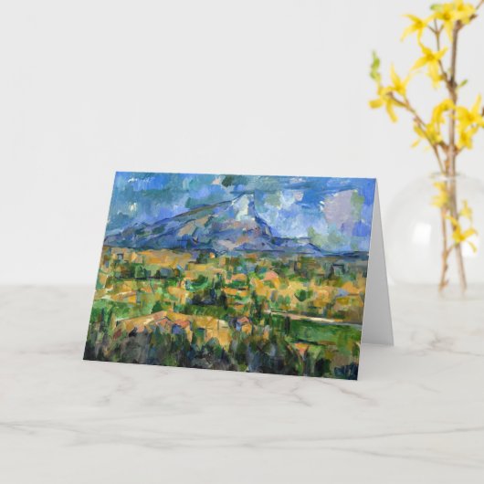 Paul Cezanne - Mont Sainte-Victoire Kaart (Gele Bloem)