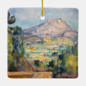 Paul Cezanne - Mont Sainte-Victoire Keramisch Ornament (Achterkant)