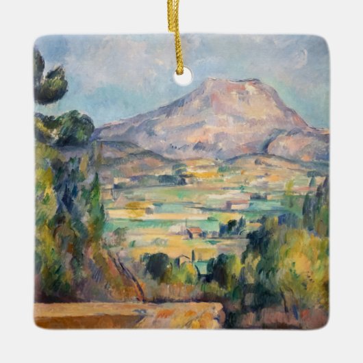 Paul Cezanne - Mont Sainte-Victoire Keramisch Ornament (Voorkant)