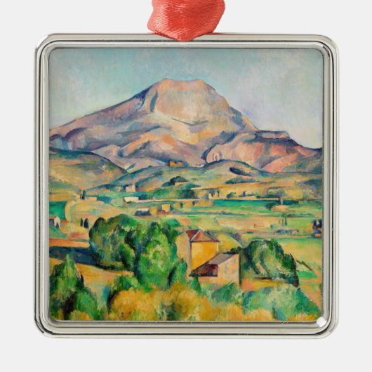 Paul Cezanne - Mont Sainte-Victoire Metalen Ornament (Voorkant)