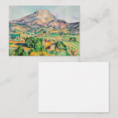 Paul Cezanne - Mont Sainte-Victoire Notitiekaartje (Voorkant / Achterkant)