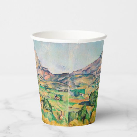 Paul Cezanne - Mont Sainte-Victoire Papieren Bekers (Rechts)